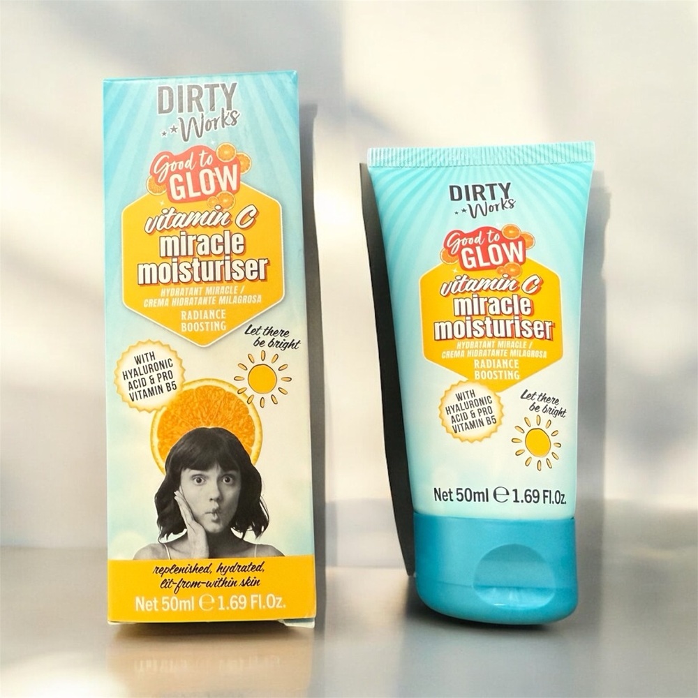 Dirty Works Good to Glow Vitamin C Miracle Moisturizer Hyaluronic Acid NEW NIB